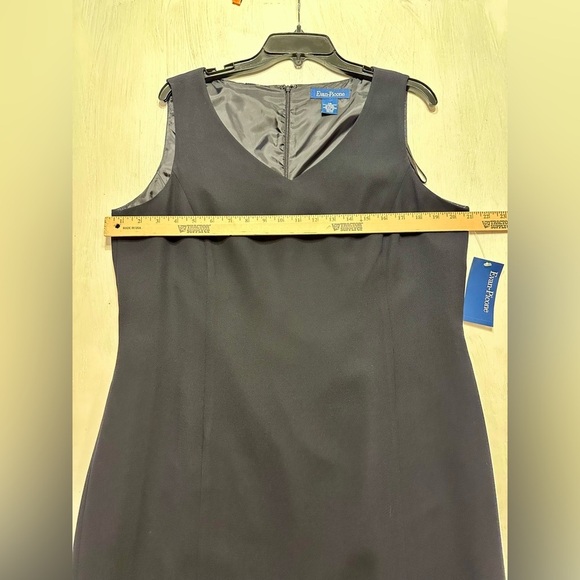 Evan-Picone Navy Sleeveless Sheath Dress Size 16 NWT Classic Lined Work Event - Picture 3 of 8